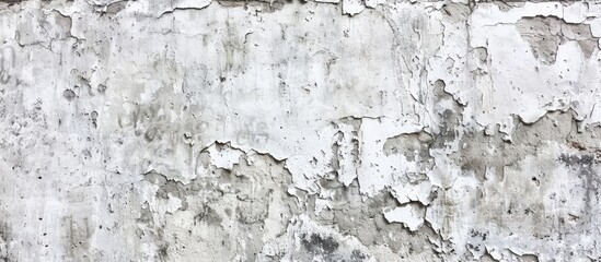 Leinwandbilder - White textured cement wall with a grunge effect ideal for interior design projects or as a background for copy space image