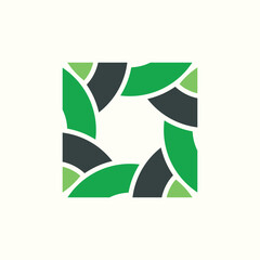 Wall Mural - Creative Green technology logo Design