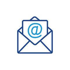 Wall Mural - envelope icon, mail icon, email sign vector