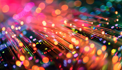 Optical fiber strands, binary code and circuit board, multiple exposure