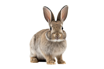 Wall Mural - high-resolution rabbit png isolated on transparent background for creative design projects and anima