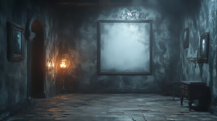 Wall Mural - Presentation wallpaper with large blank space for text.  Generative AI.
