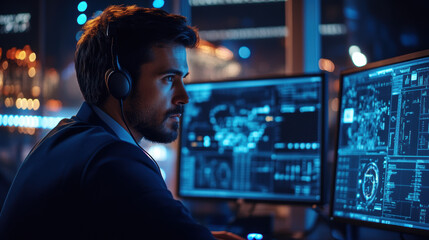 hacker at work.