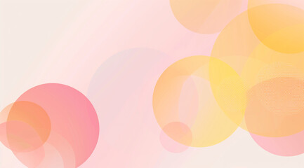 Sticker - Pastel pink and light yellow background with gradient