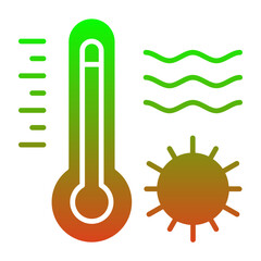 Sticker - Heat Waves Icon