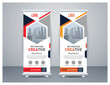 © RupuGraphic - Corporate Roll Up Banner template design. Modern roll up vector layout design. Vector.