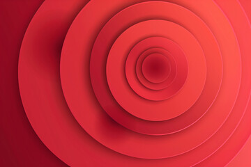 Poster - Red background red gradient background with circles