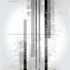 Dusky White grunge stripes abstract banner design. Geometric tech background. Vector illustration