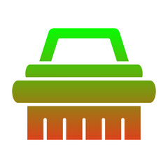 Canvas Print - Cleaning Brush Icon