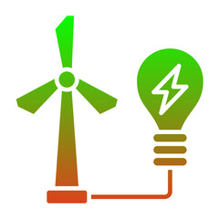 Sticker - Wind Power Icon