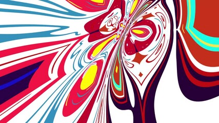 Poster - Abstract background  colorful fluid and liquid  psychedelic motion