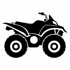 Sticker - Quad bike Black silhouette