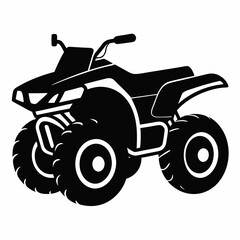 Poster - Quad bike Black silhouette