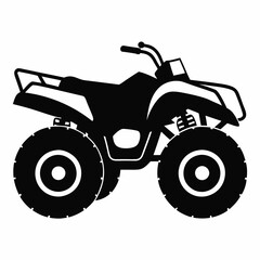 Sticker - Quad bike Black silhouette