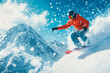 © Rolando - Snowboarder Thriving in Winter Sports on Mountain Slope