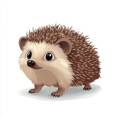 Wall Mural - vector graphic of a cute hedgehog
