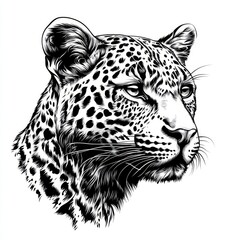 vector graphic of a leopard