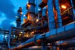 © Yevhen - Elegant sapphire blue and blue gray color palette for oil and gas industry job promotions