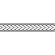© Rudvi - Polynesian tattoo design tribal border. Tribal design ethnic ornament maori band. Samoan Tattoo ribbon sleeve bracelet. Fabric seamless isolated hawaiian armband pattern on white background.