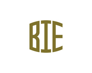 BIE logo design vector template. BIE