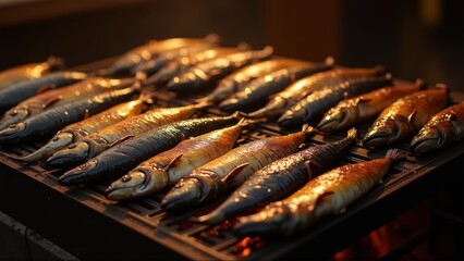 grilled fish on the grill