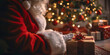 © Di Studio - santa claus hands with red gift box