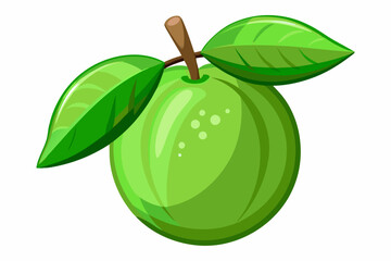 Poster - fresh guava icon illustration vector