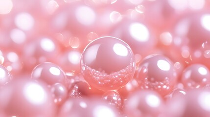 Wall Mural - Pink pearls background