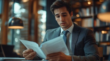 Aufkleber - Lawyer Business Lawyer working on Legal matters at the office : Generative AI