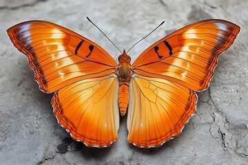 Poster - butterfly on the ground