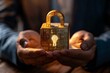 © Vera - Individual holding a new security lock icon for data protection