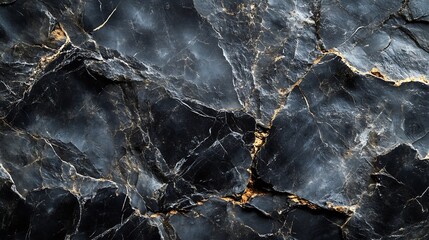 Poster - Black Stone Marble Texture With High Resolution Italian Slab Tiles For Interior Wall And Flooring Design Used Ceramic Granite Tiles Surface : Generative AI