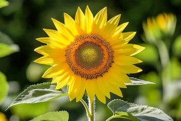 Sticker - sunflower in the field