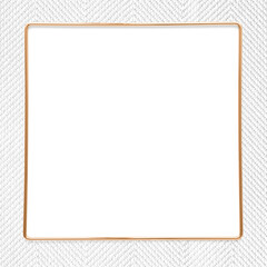 Sticker - Square gold frame on a gray textured background  design element