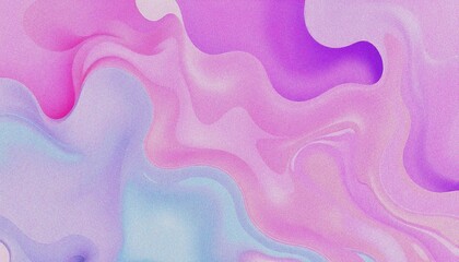 Colorful Holographic abstract background. Holographic foil texture with grainy noise effect abstract purple and blue fluid shapes against a light background