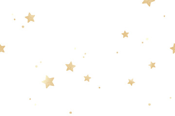 Poster - Glittery gold stars png pattern