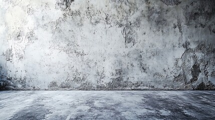 Poster - White cement wall in retro concept Old concrete background for wallpaper or graphic design Blank plaster texture in vintage style Modern house interiors that feel calm and simple : Generative AI