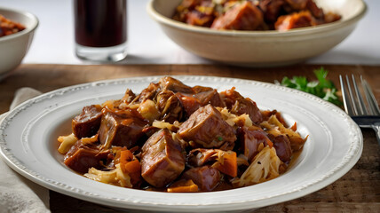 Sticker - Bigos_A_hearty_Polish_hunters_stew_made_with_cabbage