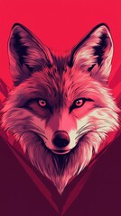 Wall Mural - Red Fox Portrait