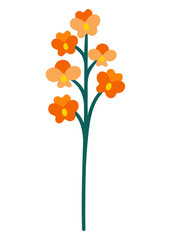 Wall Mural - Flower png sticker, transparent background