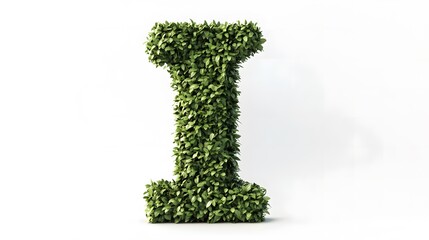 Hyper-Realistic Green Topiary Letter 