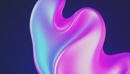 3D holographic background. purple hologram background  with shiny, grainy, noise effect. abstract purple and blue fluid shapes against a light background