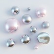 © Kopgz-41 - Cute Silver Reco-Reco Set: 3D Pastel Minimalist Design