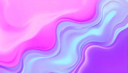 3D Colorful holographic abstract background. iridescent texture, liquid metal, wavy with shiny texture. purple and blue holo fluid shapes colorful background