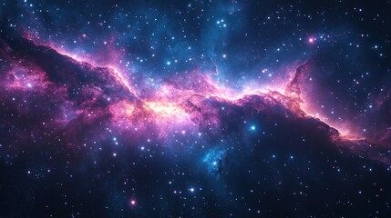 Wall Mural - Cosmic Nebula: A Symphony of Stars and Gas