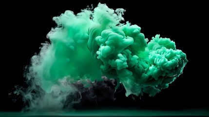 Wall Mural - green smoke 