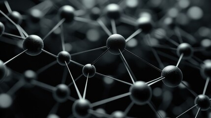Abstract Network Structure - Science and Technology Background