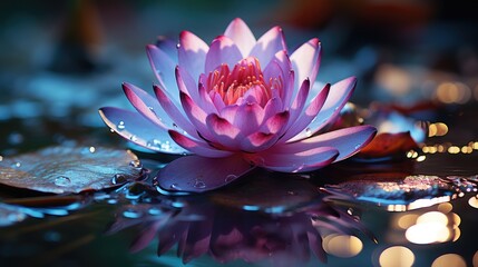 Wall Mural - water lily in the garden