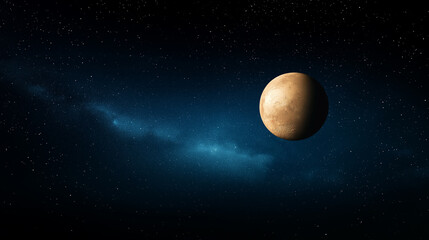 Red planet in outer space 