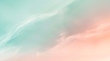 Wall Mural - Minimalist pastel sky with soft gradient colors at dawn